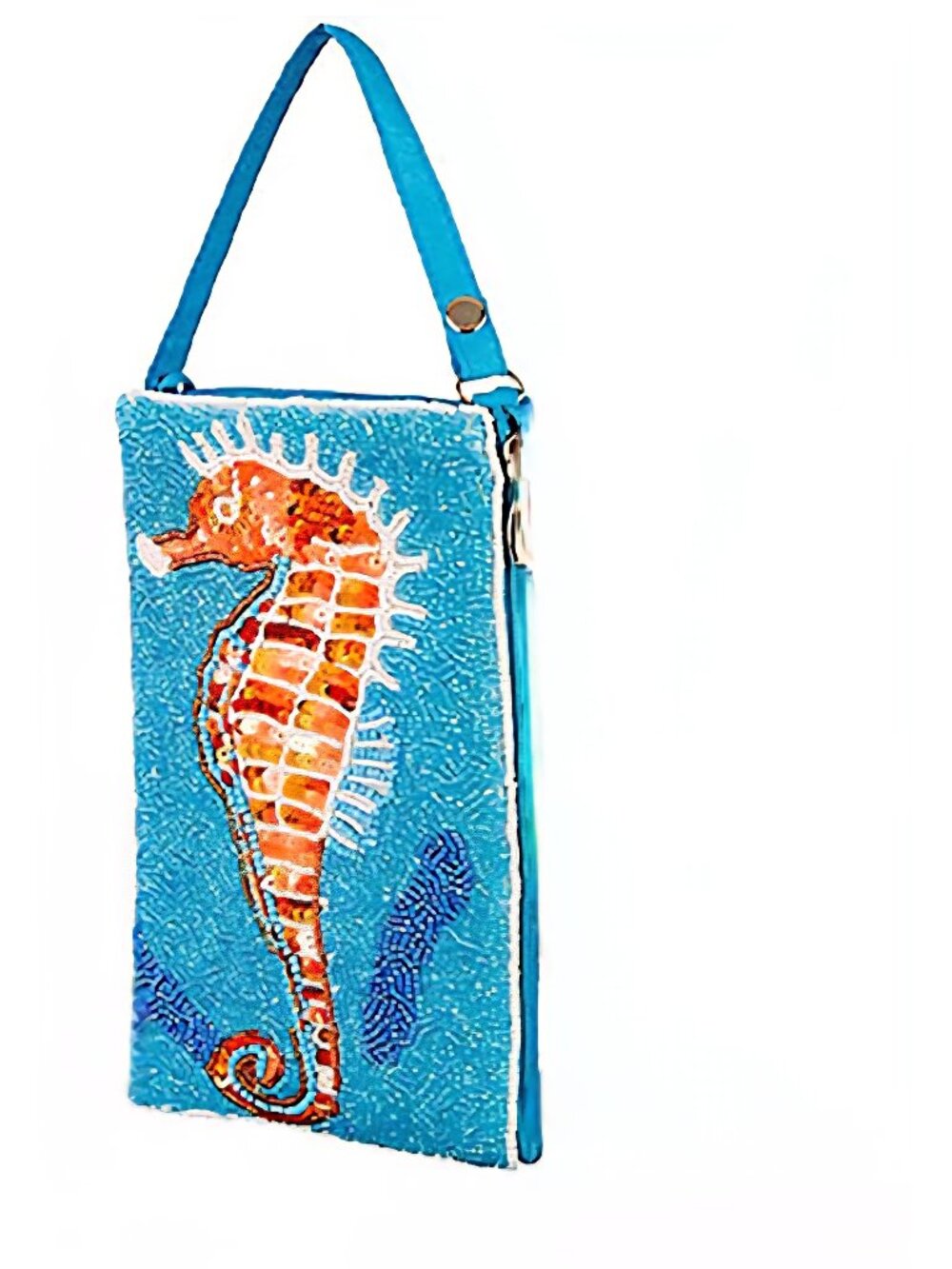 Bamboo Trading Company Bling Seahorse Wristlet Purse NWT